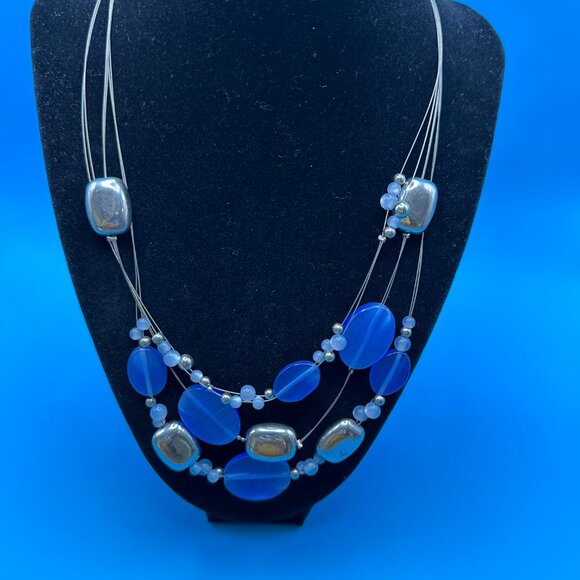 Jaclyn Smith Multi-strand silver-tone illusion necklace. - Picture 6 of 6